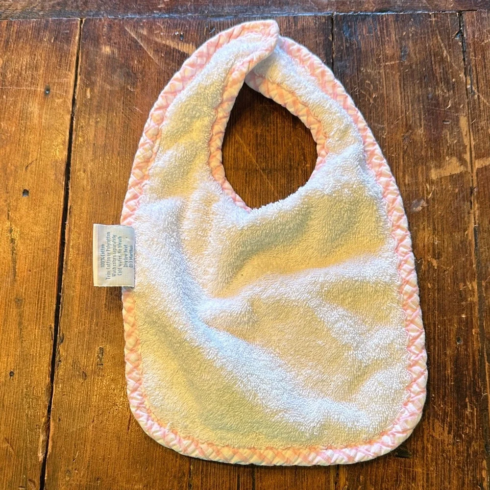 3 Marthas Baby Pink Cupcake Bib - 1st Birthday Bib!!